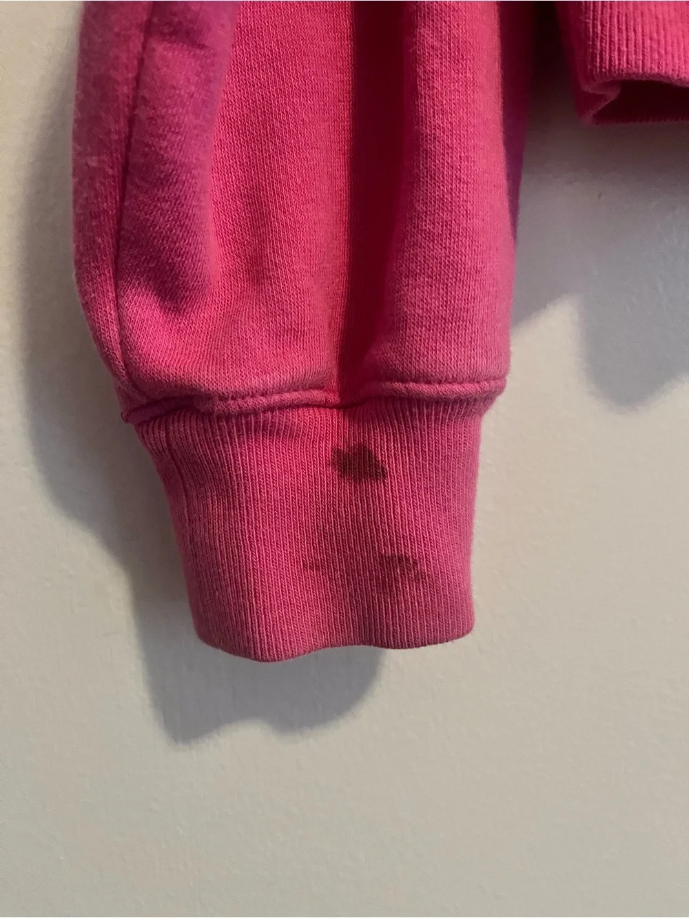 GAP Bright Pink Half-Zip Fleece Hoodie